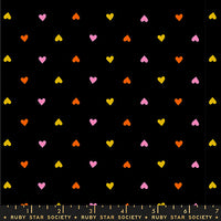 PRESALE Trinketry Hearts Black Yardage by Melody Miller for Ruby Star Society | RS0091 36