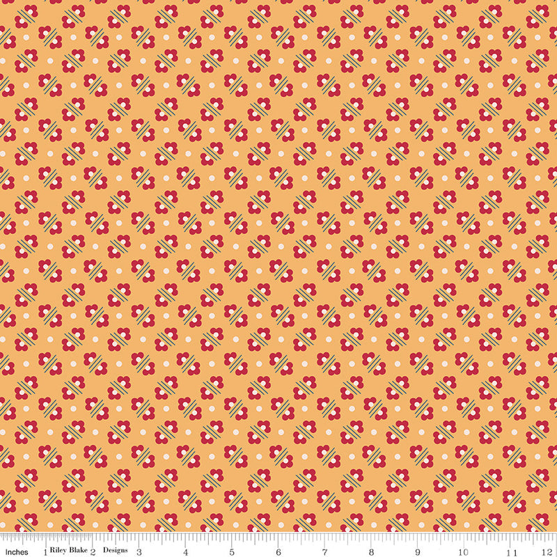 PRESALE Americana Harriet Marigold Yardage by Lori Holt of Bee in My Bonnet for Riley Blake Designs | C16091-MARIGOLD