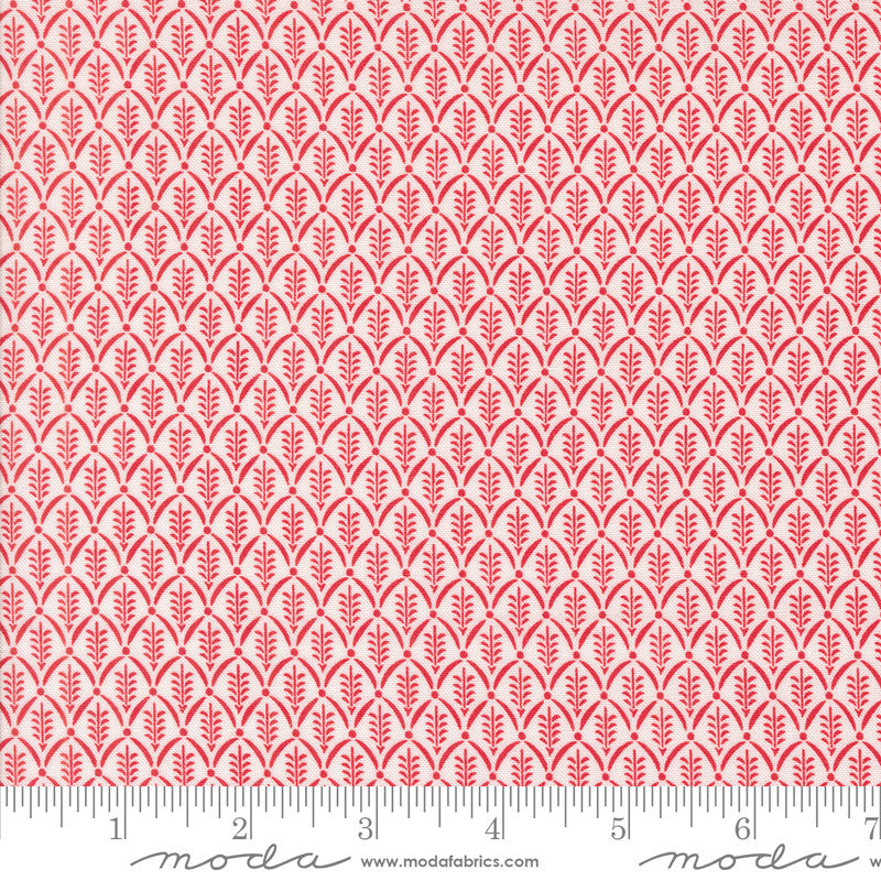 PRESALE Buon Natale Evergreen Snowflake Pomegranate Yardage by Fig Tree & Co for Moda Fabrics | 35406 24
