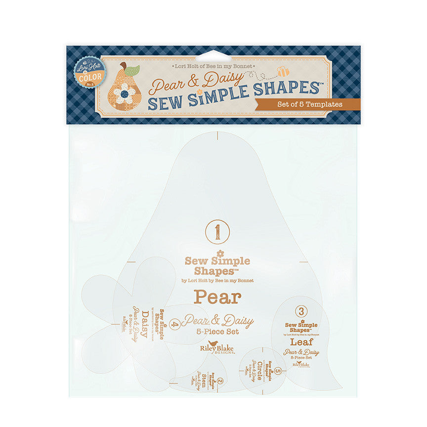 PRESALE Denim & Daisy Pear and Daisy Sew Simple Shapes by Lori Holt of Bee in my Bonnet | STT-50858