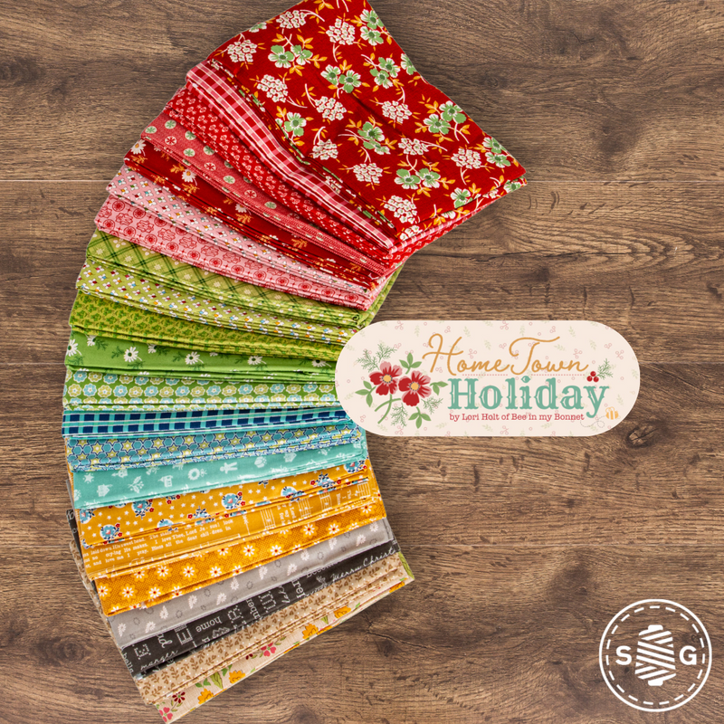 Home Town Holiday Custom Fat Quarter Bundle by Lori Holt of Bee in my Bonnet for Riley Blake Designs | Curated Bundle 22 Fat Quarters