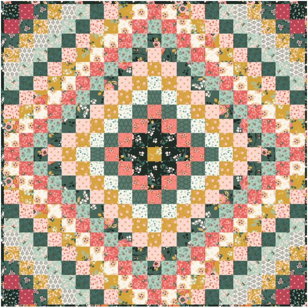 Wrap Around Porch Quilt Kit using Porch Swing by Ashley Collett for Riley Blake Designs | 63" x 63"