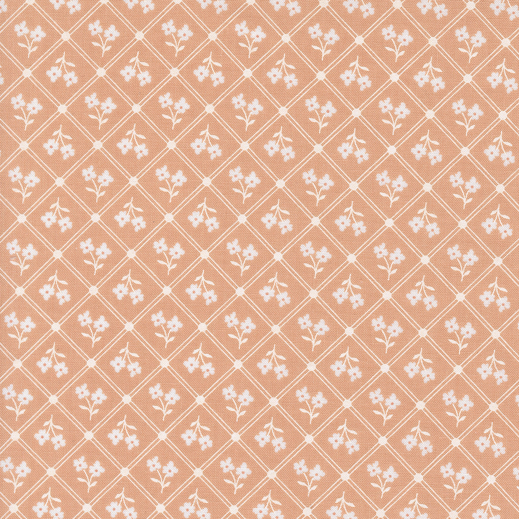 Cottage Charm Window Pane Peach Yardage by My Sew Quilty Life for Moda Fabric | 3 Yard Cut | 31752 19