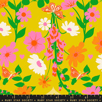 PRESALE Best Day Ever Foxgloves Golden Hour Yardage by Melody Miller for Ruby Star Society | RS0106 11