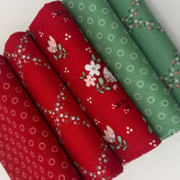 Whimsical Woodland Custom Fat Quarter Bundle Red Green by Tasha Noel for Riley Blake Designs | 5 FQs | Curated Bundle