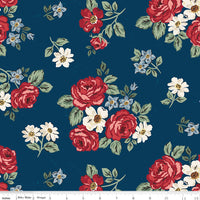 Wide Back Independence Floral Oxford Yardage by the RBD Designers for Riley Blake Designs | 108" Wide Back | WB17339-OXFORD