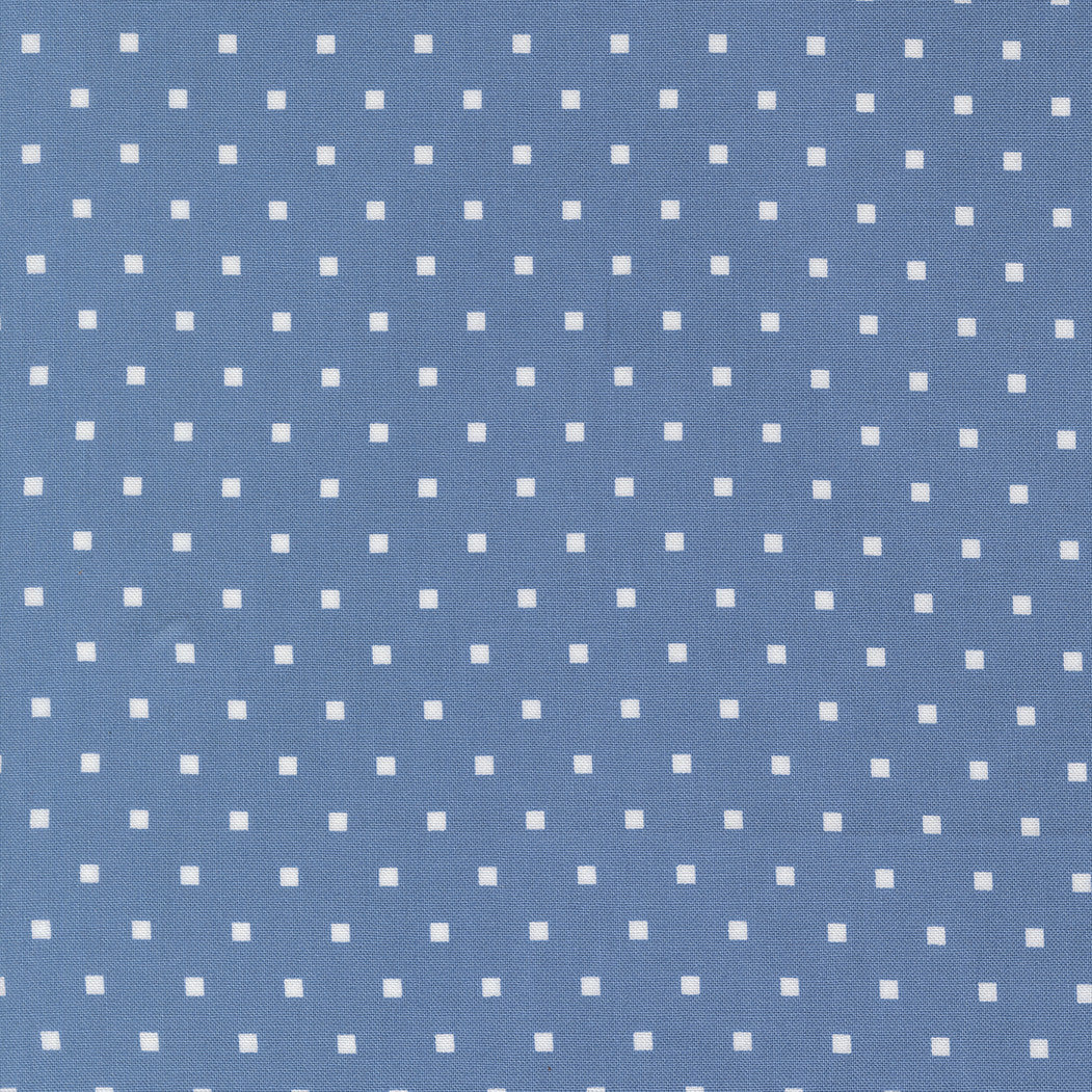 A Cat Named Stitch Cosmo Dot Blue Yardage by Camille Roskelley for Moda Fabrics | 55345 13
