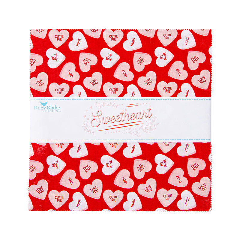 Sweetheart 10" Stacker by My Mind's Eye for Riley Blake Designs | 10" Precut Squares | 10-15500-42