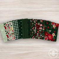 Charming Christmas Custom Fat Quarter Bundle Mint Green by Kelsey Carlson for Riley Blake Designs | 11 Precut Fat Quarters