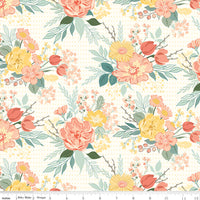 PRESALE New Beginnings Main Cream Yardage by Sandy Gervais for Riley Blake Designs | C15750-CREAM