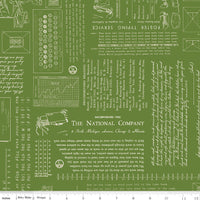 TYPE/ography Basil Yardage by Lori Holt of Bee in My Bonnet for Riley Blake Designs | C16850-BASIL
