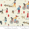 Dog Daze Cream Daily Walk Yardage by Stacy Iest Hsu for Moda Fabrics | #20840 11