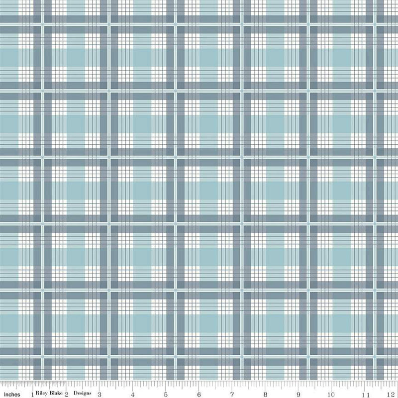 Albion Blue Plaid Yardage by Amy Smart for Riley Blake Designs | C14593 BLUE