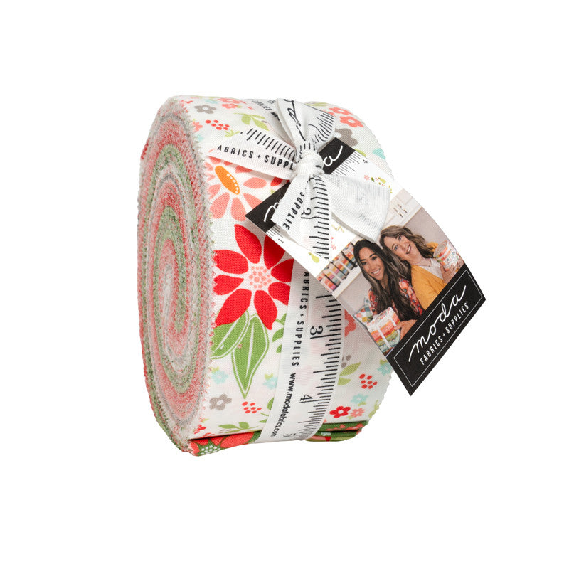 PRESALE Poinsettia and Pear Jelly Roll by Sherri & Chelsi for Moda Fabrics | 40 Pcs | 37710JR