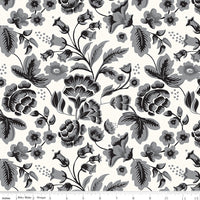 Wide Back Midnight Meadow Floral Cream by My Mind's Eye for Riley Blake Designs | Wide Quilt Backing Fabric | WB15328-CREAM