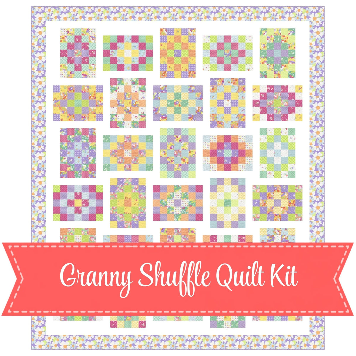 PRESALE Granny Shuffle Quilt Kit Boxed| Joysome by Corey Yoder for Moda Fabrics | KIT29250