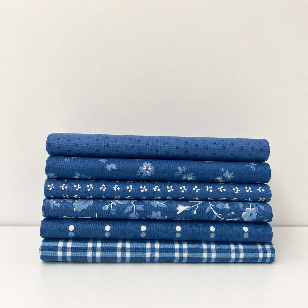Fat Quarter Bundle Blue | Blueprint by Camille Roskelley for Moda Fabrics | 6 Fat Quarters | Curated Bundle