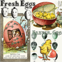 Egg Hunt Easter Egg Collage Multi Yardage by y J. Wecker Frisch for Riley Blake Designs | CD17143-MULTI