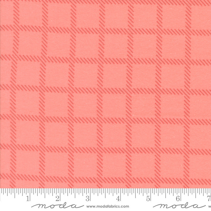 Sherbet Sunshine Flannel Cross Check Flamingo Yardage by Corey Yoder for Moda Fabrics | 29221 13F