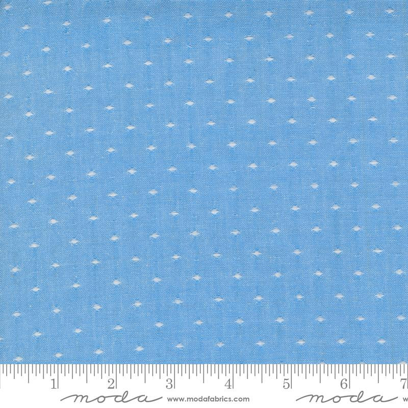 Denim and Daisies Wovens Dot Stonewashed Yardage by Fig Tree for Moda Fabrics | 12222 15