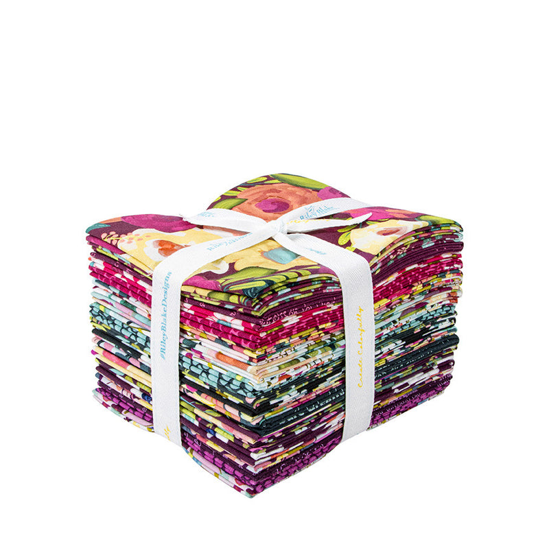 Fragrant Fields Fat Quarter Bundle By Lila Tueller for Riley Blake Designs Precut Fabric 21 Pieces | FQ-15220-21