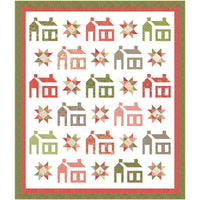 PRESALE Grandma's House Custom Quilt Kit With Poinsettia and Pear by Sherri & Chelsi for Moda Fabrics | Quilt Size 72 1/2” x 84 1/2”