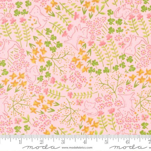 Here Kitty Kitty Pink Garden Yardage by Stacy Iest Hsu for Moda Fabrics |20833 16