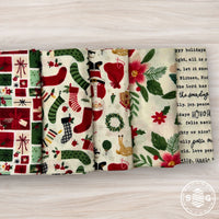 Charming Christmas Custom Fat Quarter Bundle Cloud by Kelsey Carlson for Riley Blake Designs | 5 Precut Fat Quarters