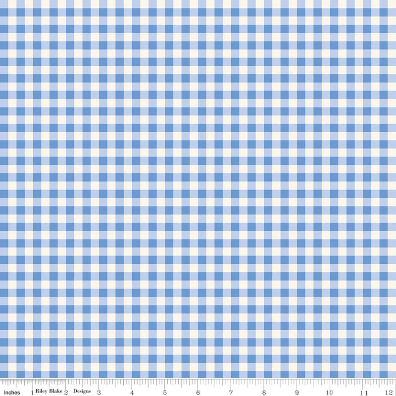 PRESALE Penelope Gingham Cream Yardage by My Mind's Eye for Riley Blake Designs | C16644-CREAM