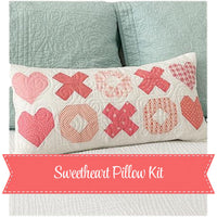 PRESALE Sweetheart Pillow Kit With Je T'aime by Stacy Iest Hsu for Moda Fabrics | Project Size 12” x 24”
