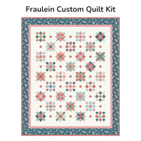 Fraulein Custom Quilt Kit With Mary Catherine by Amy Smart for Riley Blake Designs | Quilt Size 68" x 82"