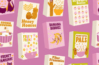 Egg and Friends Part Of This Complete Breakfast Heliotrope Yardage by Kimberly Kight for Ruby Star Society | RS3106 14