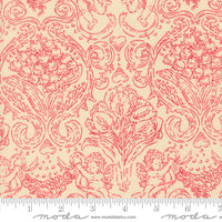 PRESALE Je T'aime Pure Love Jaquard Damask Lace Red Yardage by Stacy Iest Hsu for Moda Fabrics | 20993 11
