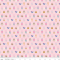 PRESALE Wishes Diamond Petal Pink Sparkle Yardage by Jill Howarth for Riley Blake Designs | SC18075-PETALPINK