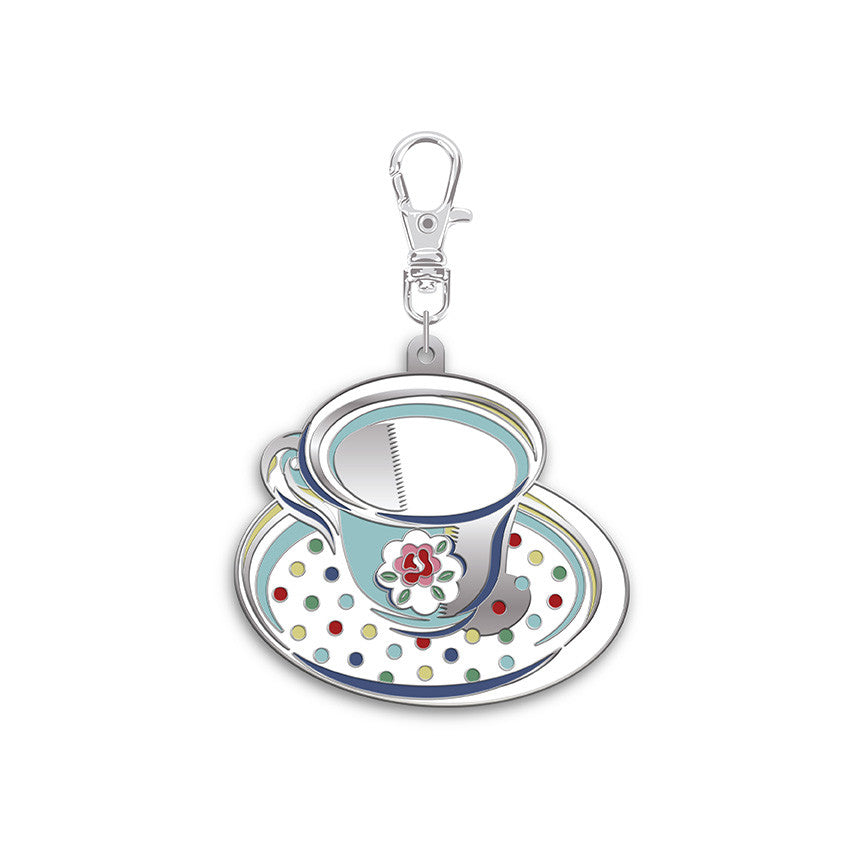 PRESALE Cath Kidston Teacup Enamel Charm for Riley Blake Designs | FG-51614