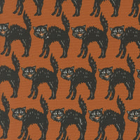 Home Sweet Haunt Little Black Cat Rust Yardage by Stacy Iest Hsu for Moda Fabrics | 20915 13