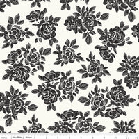 PRESALE Moonlit Trellis Roses Cloud Yardage by My Mind's Eye for Riley Blake Designs | C18210-CLOUD