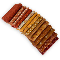 Fat Quarter Bundle Terracotta Autumn | Baked With Love by Lori Holt of Bee in My Bonnet | 14 Fat Quarters | Curated Bundle