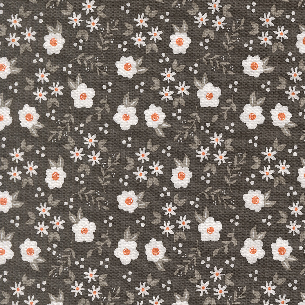 PRESALE Birch and Willow Mums Charcoal Yardage by Sherri & Chelsi for Moda Fabrics | 37725 18