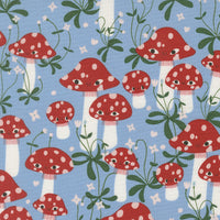 PRESALE Funny Valentine Mushrooms Sky Yardage by Lizzy House for Moda Fabrics | 37141 25