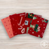Tiny Christmas Custom Fat Quarter Bundle Red by Lizzy House for Moda Fabrics | 5 Fat Quarters