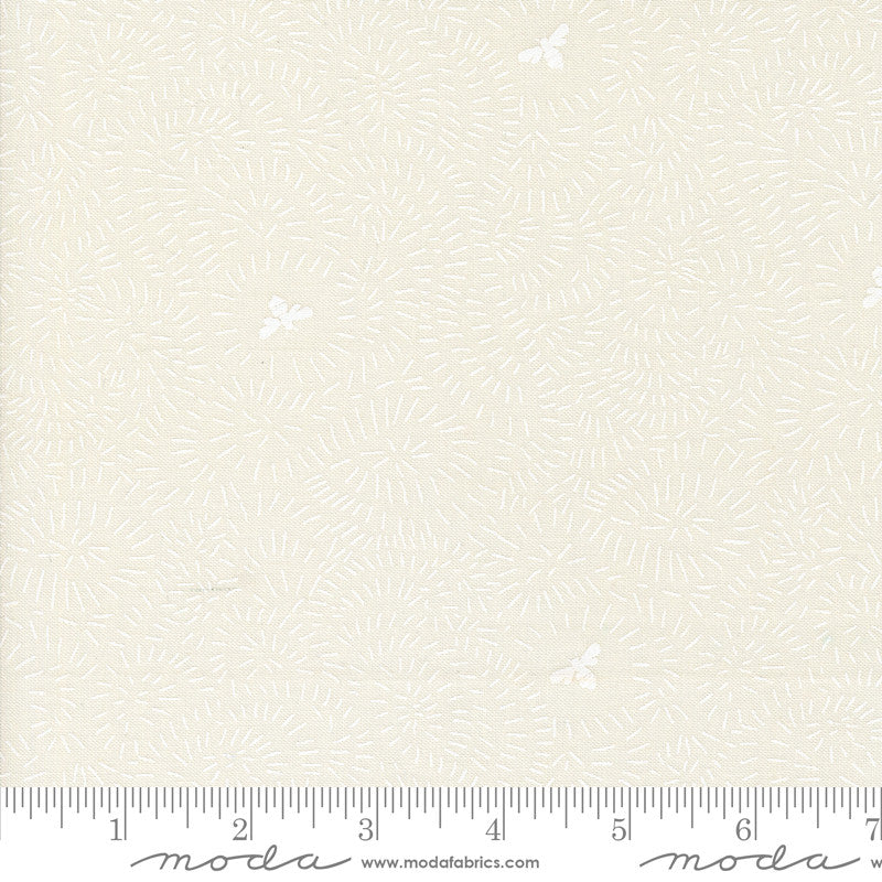 Bee Garden Twists and Turns Porcelain White by Gingiber for Moda Fabrics | 48415 31