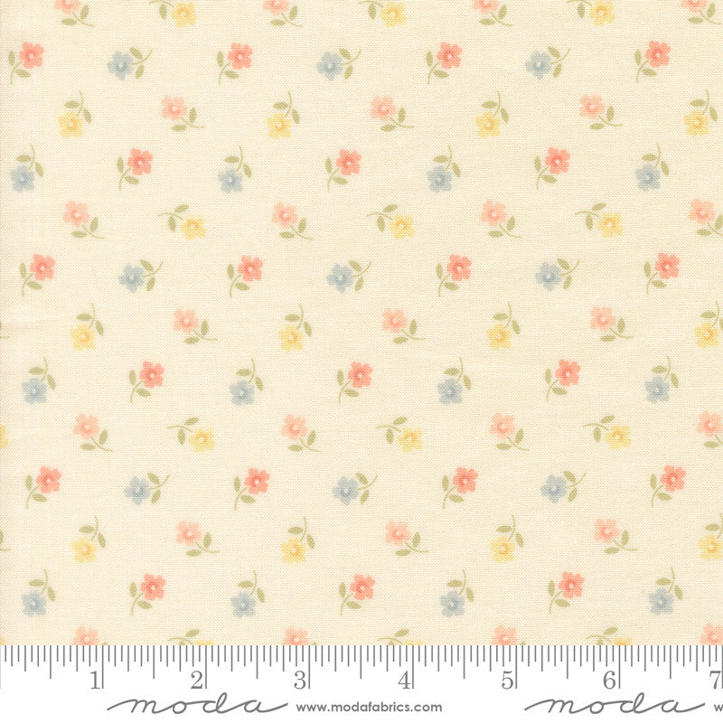 PRESALE Handmade Sweetness Posies Porcelain Yardage by Heather Briggs of My Sew Quilty Life for Moda Fabrics | 31794 11
