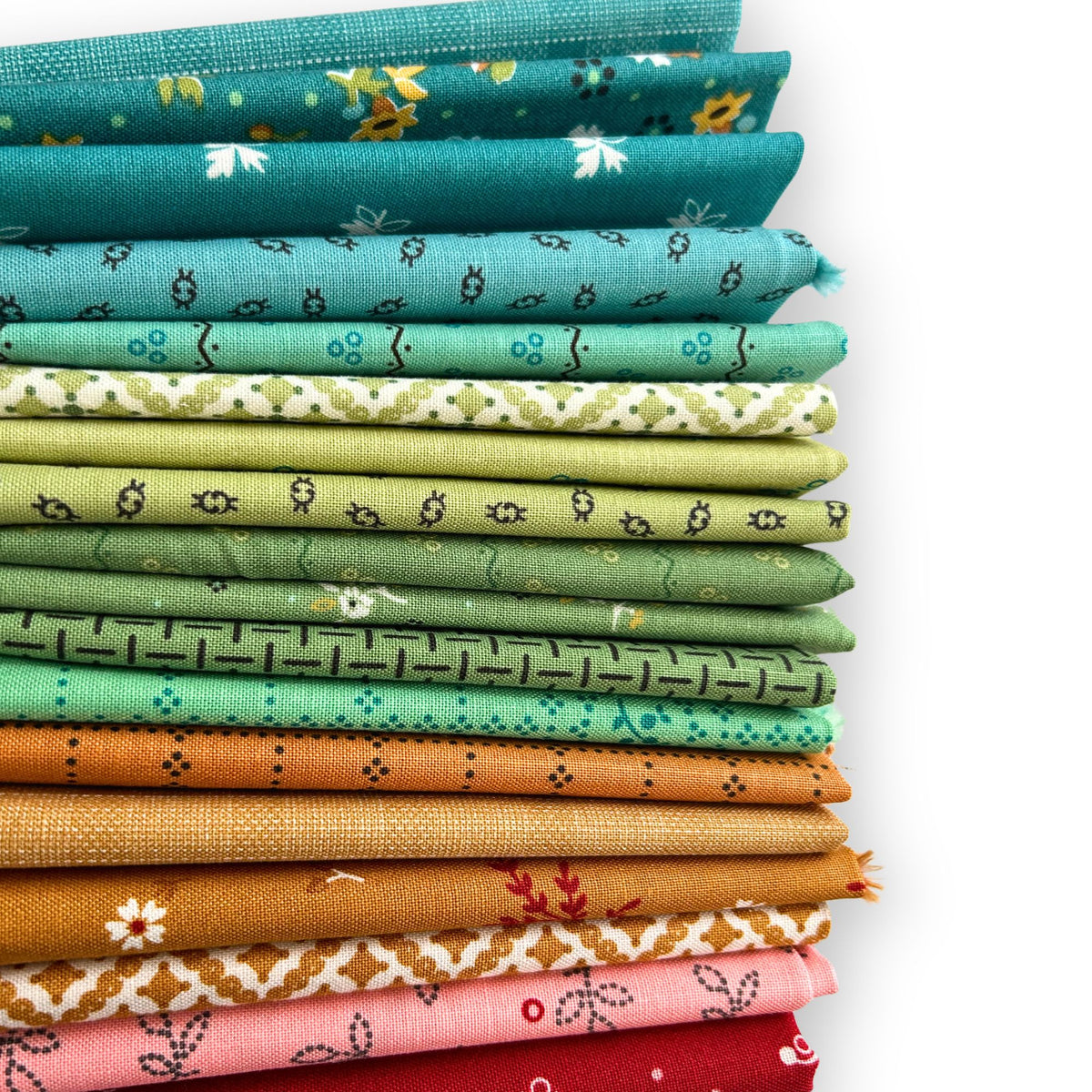 Fat Quarter Bundle | Gentler Times by Lori Holt of Bee in My Bonnet | 18 Fat Quarters | Curated Bundle