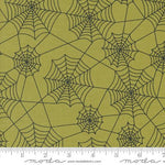Hey Boo Witchy Green Webs Yardage by Lella Boutique for Moda Fabrics | 5213 17 | Cut Options Available