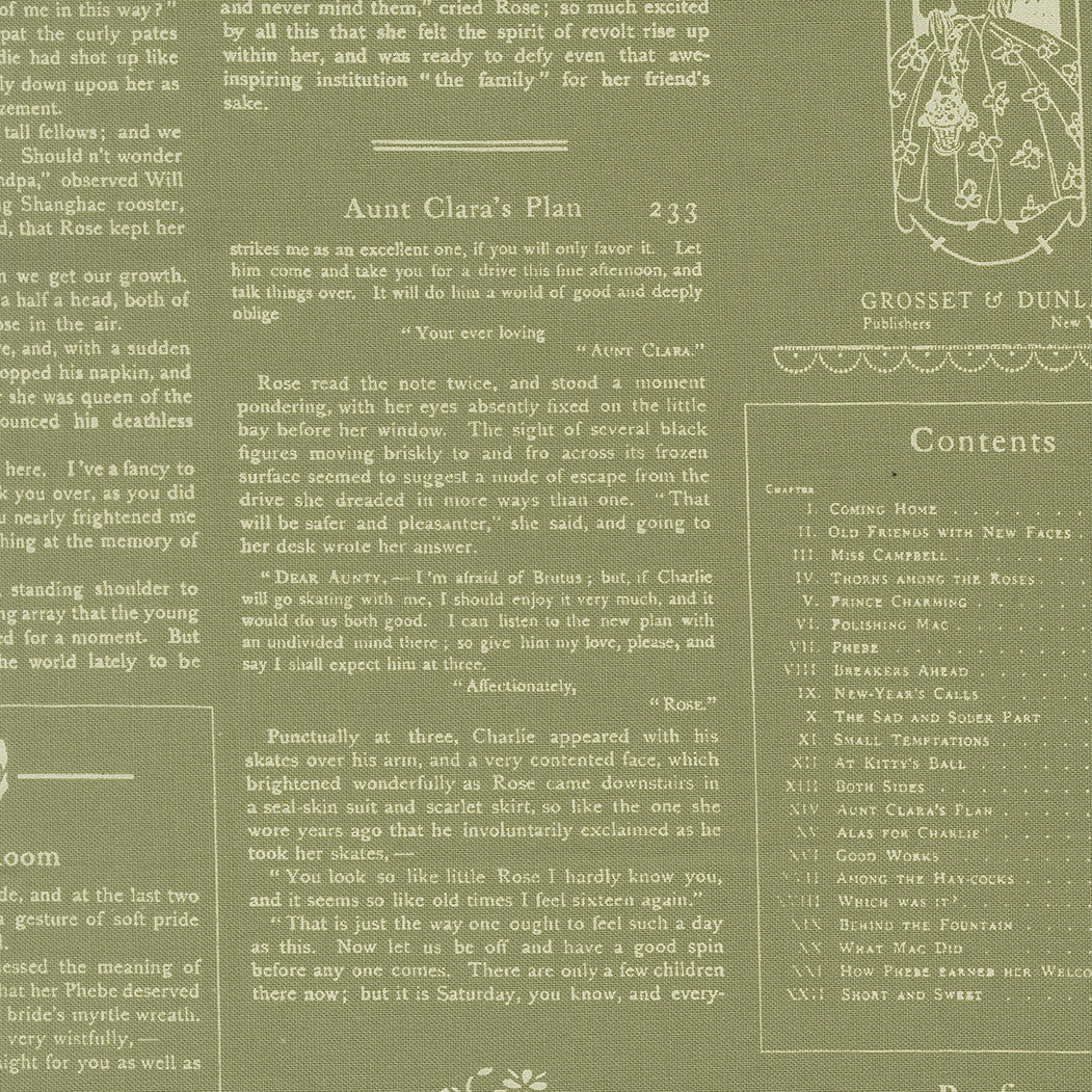 PRESALE True Love Alcott Text Fern Yardage by Lella Boutique for Moda Fabrics | 5263 15