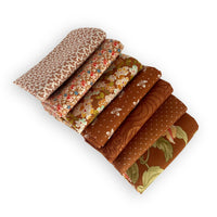 Butternut and Sage Fat Quarter Bundle Cinnamon by Fig Tree & Co for Moda Fabrics | 7 Fat Quarters | Curated Bundle
