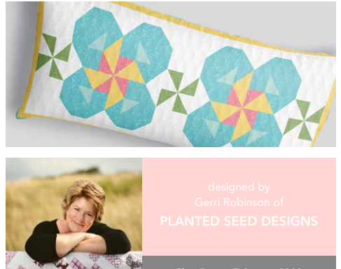 Bring May Flowers Bench Pillow Kit by Planted Seed Designs for Riley Blake Designs | Finish as Table Runner or Pillow!