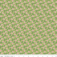 PRESALE Farmers Daughter Bows Thyme Yardage by Lori Holt of Bee in My Bonnet | C17166-THYME