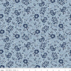 Freedom Garden Medium Floral Sky Yardage by My Mind's Eye for Riley Blake Designs | C15621-SKY